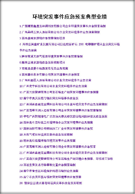 突发环境事件应急预案